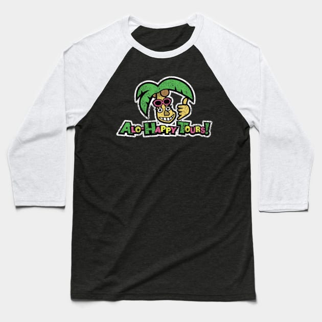 Like A Dragon Infinite Wealth ALO HAPPY TOURS distressed Yakuza Like A Dragon Baseball T Shirt TeePublic